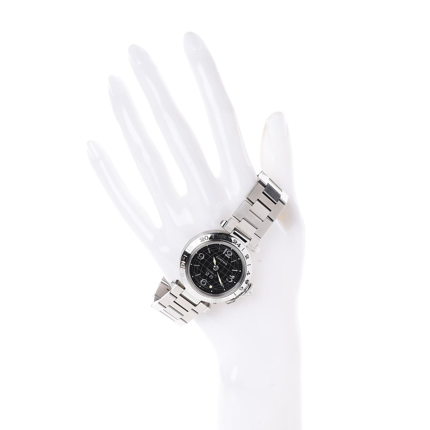 Stainless Steel 35mm Pasha C Big Date Automatic Watch Black