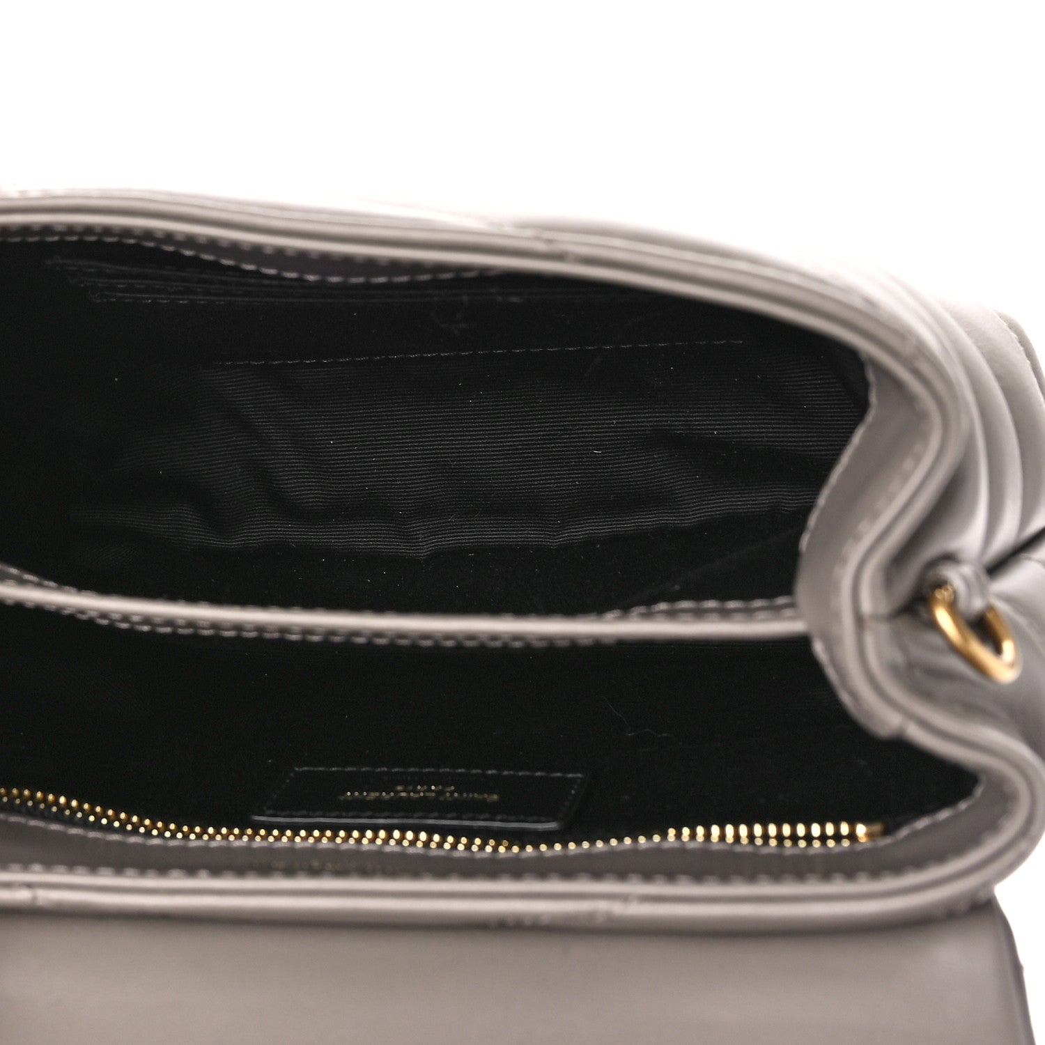 Saint Laurent Calfskin Y Quilted Monogram Toy Loulou Crossbody Bag Taupe 5 of 8