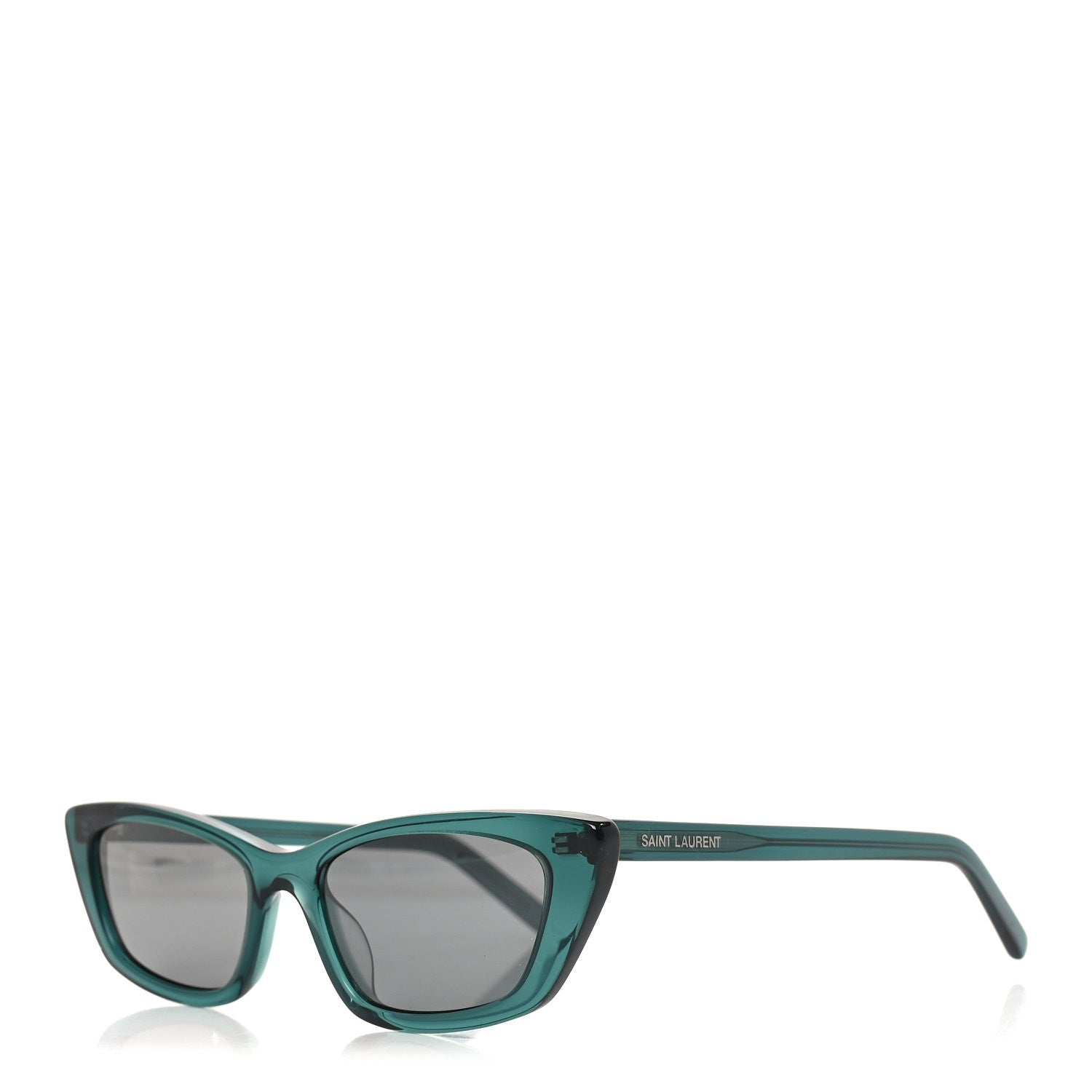 Saint Laurent Acetate Cat Eye Sunglasses SL277 Green 1 of 7