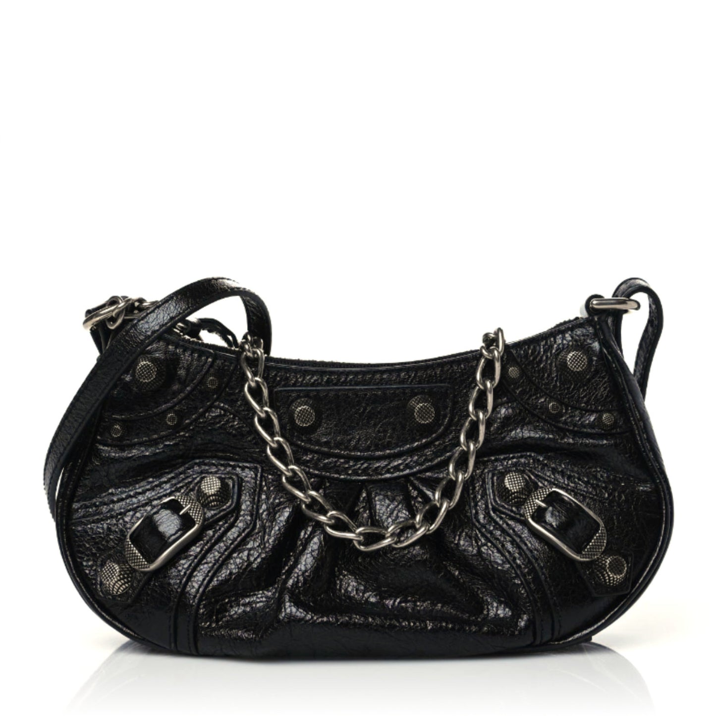 Agneau Arena Le Cagole Mini Purse With Chain Black