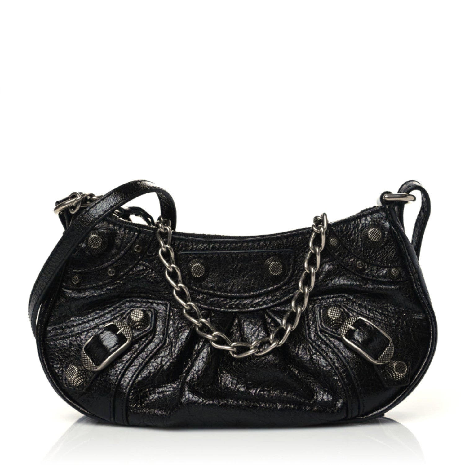 Balenciaga Agneau Arena Le Cagole Mini Purse With Chain Black 1 of 10
