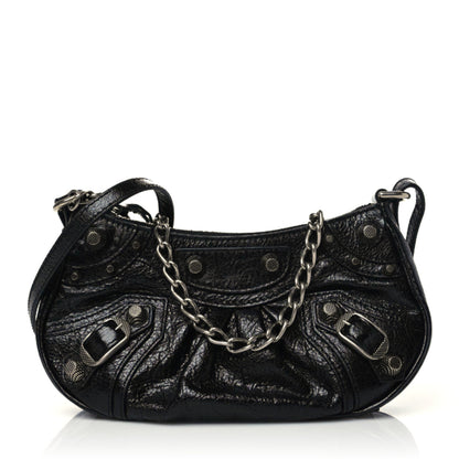 Balenciaga Agneau Arena Le Cagole Mini Purse With Chain Black 1 of 10