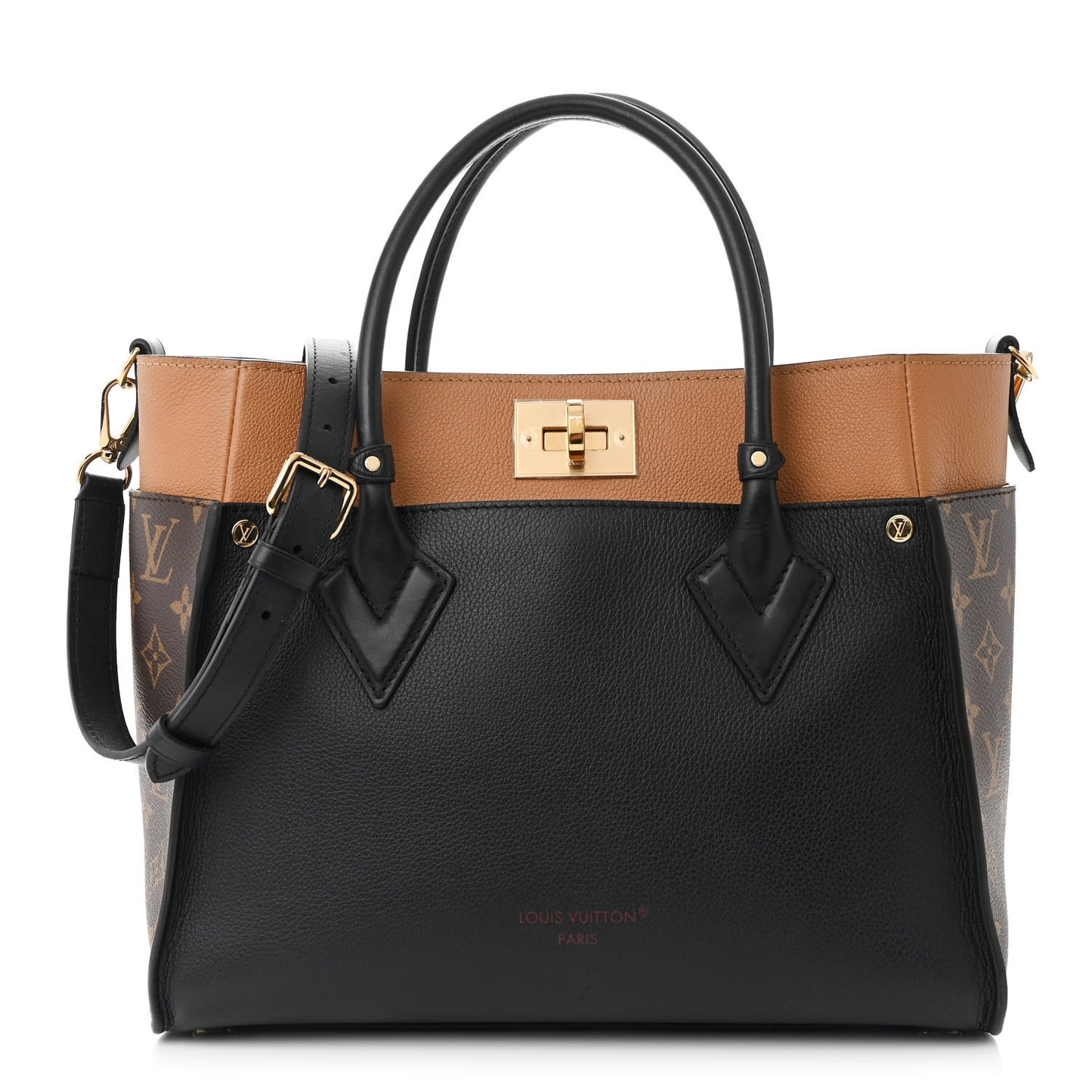 Calfskin Monogram On My Side Black