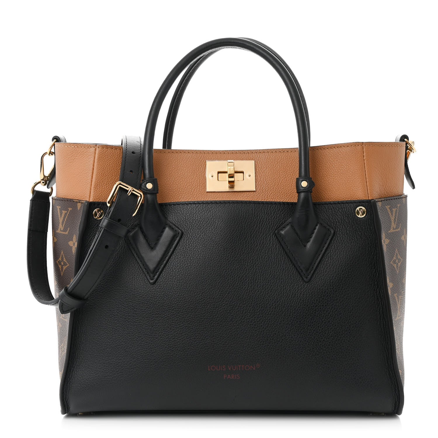 Louis Vuitton Calfskin Monogram On My Side Black 1 of 13