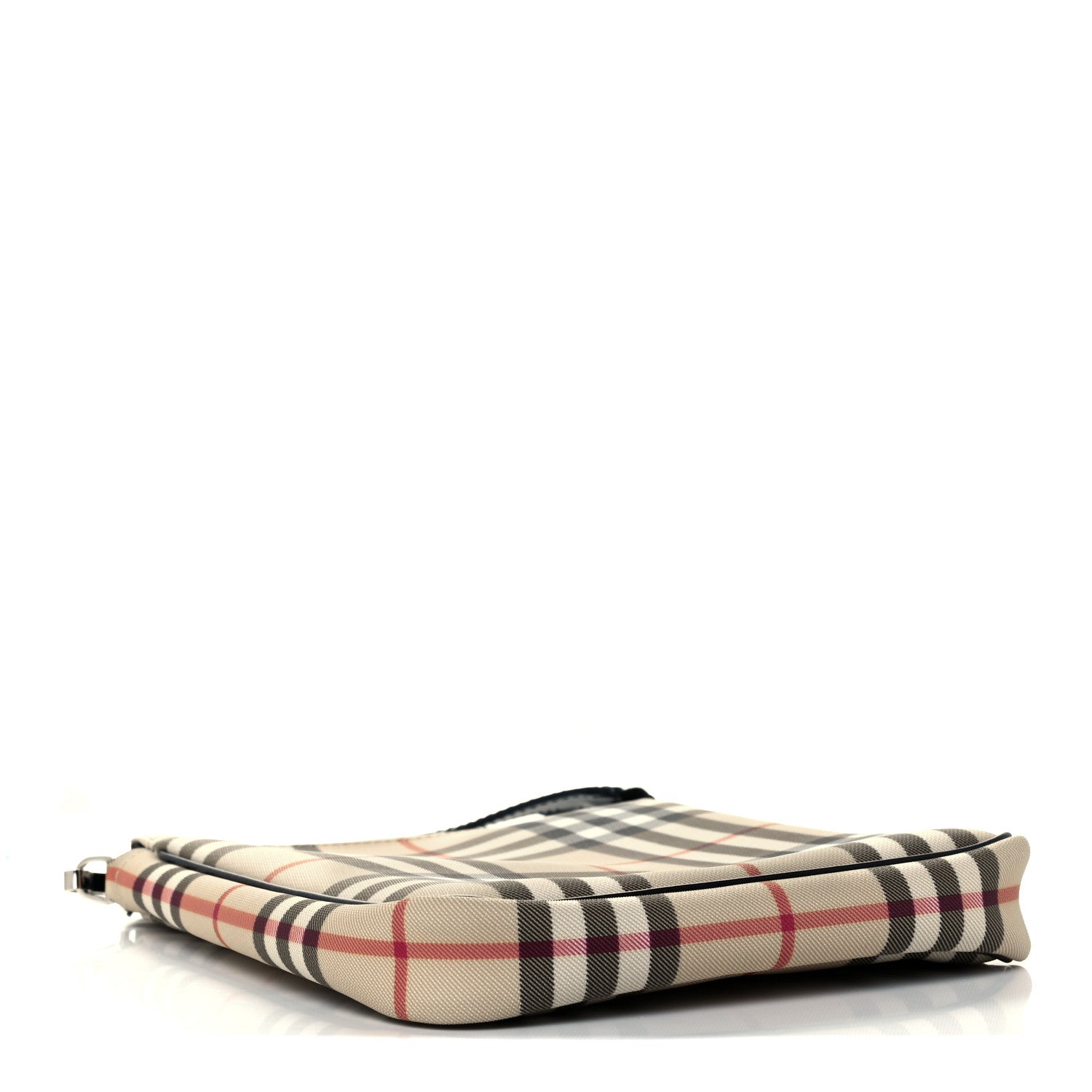 Burberry House Check Flat Crossbody Messenger Bag Black 4 of 13