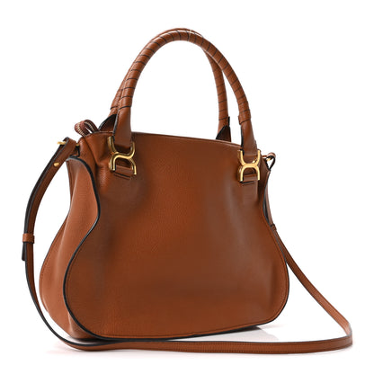 Chloe Calfskin Medium Marcie Satchel Tan 2 of 9