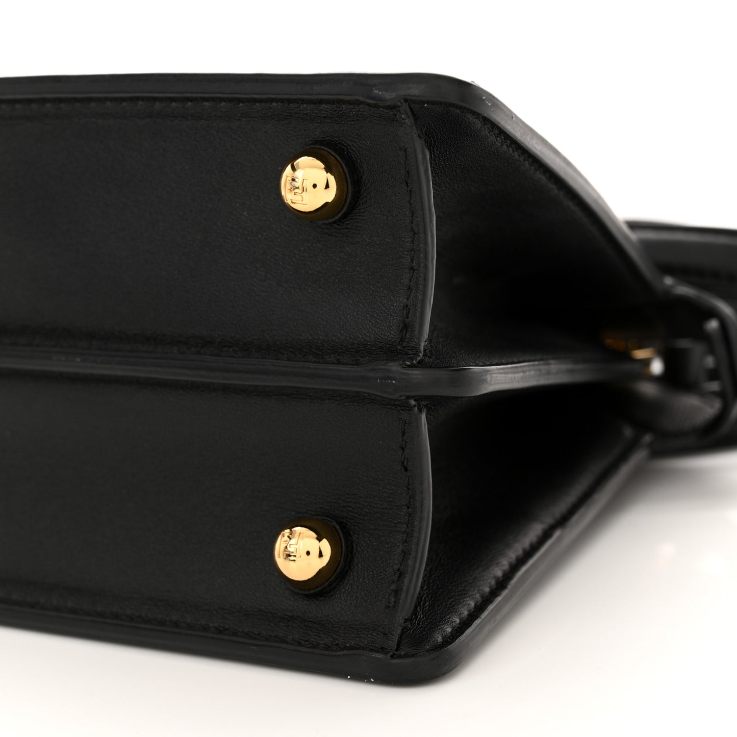 Shiny Nappa Petite Peekaboo I SEE U Satchel Black