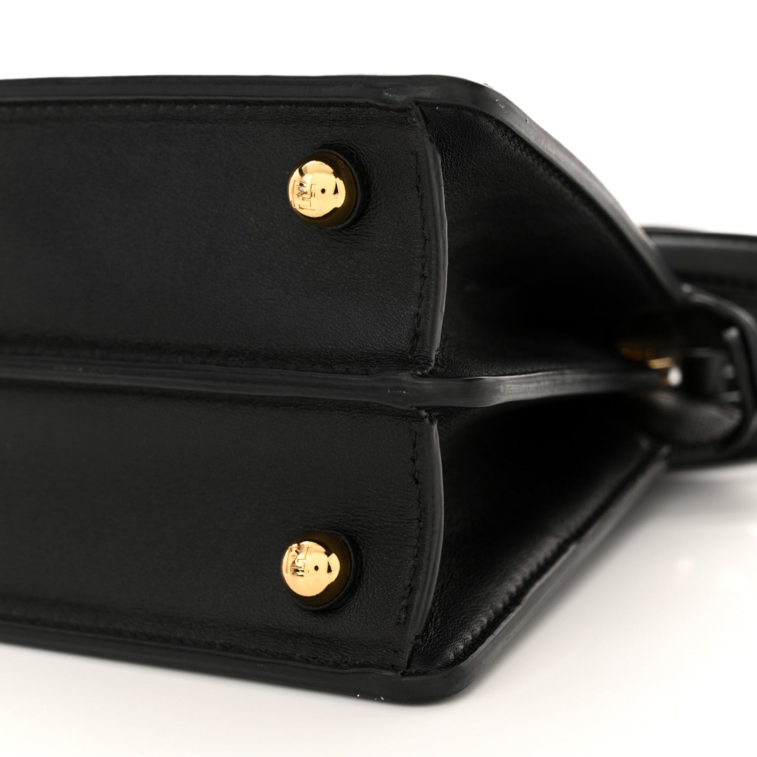Fendi Shiny Nappa Petite Peekaboo I SEE U Satchel Black 11 of 16