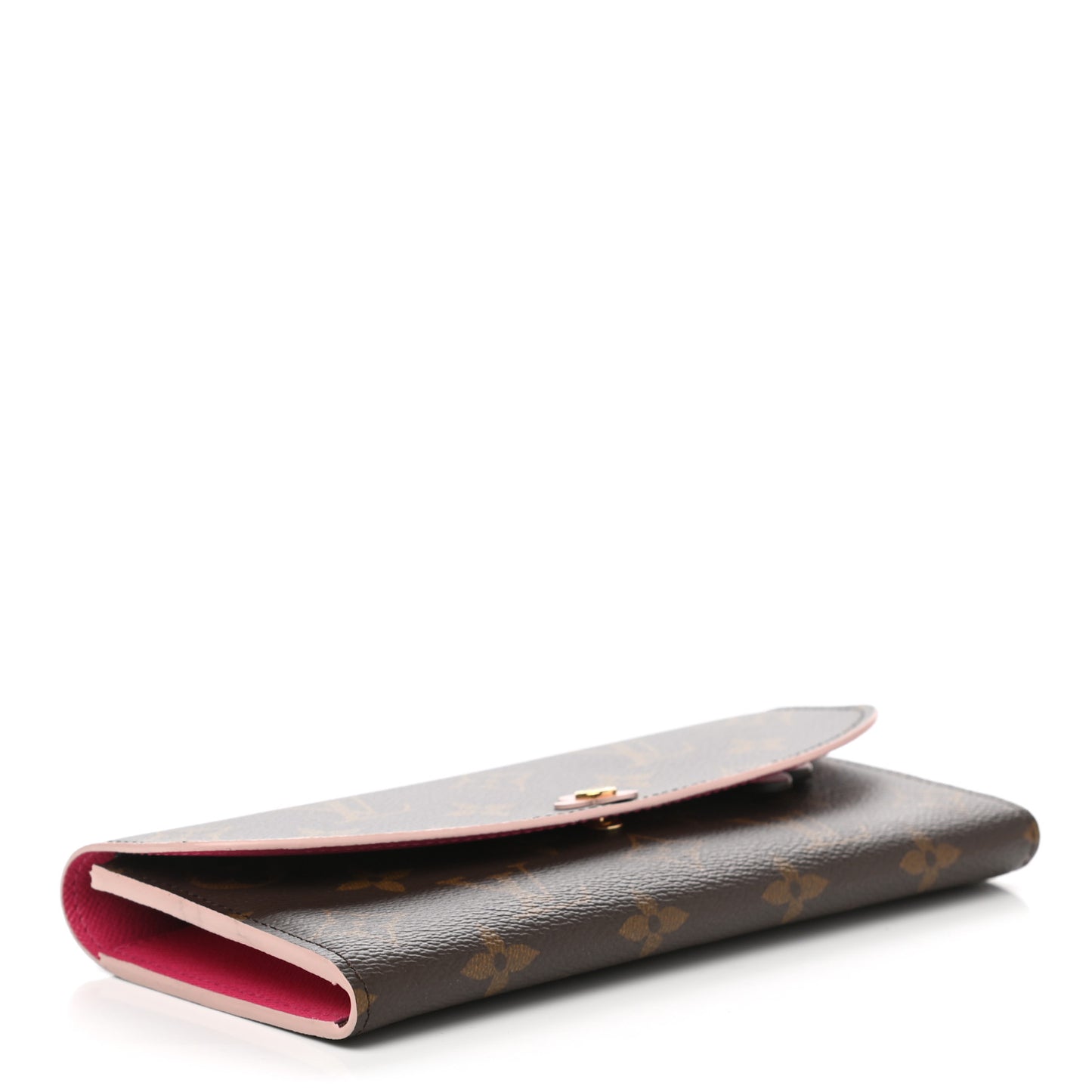 Monogram Bloom Flower Emilie Wallet Fuchsia