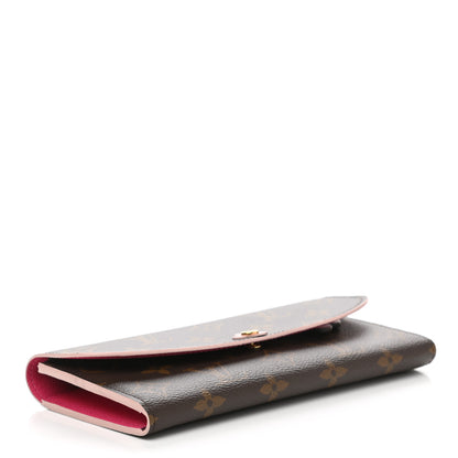 Louis Vuitton Monogram Bloom Flower Emilie Wallet Fuchsia 4 of 8
