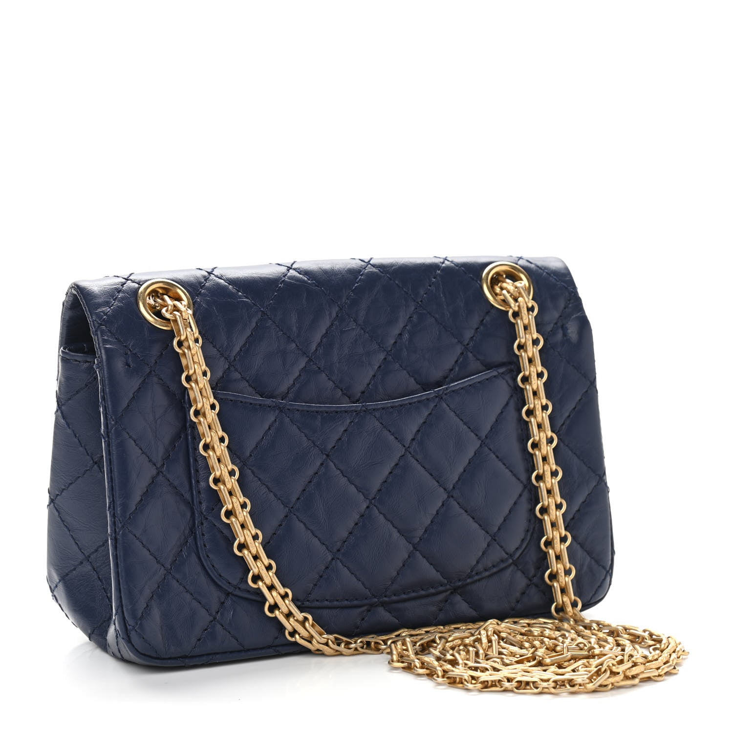 Chanel Aged Calfskin Quilted 2.55 Reissue Mini Flap Navy 3 of 11