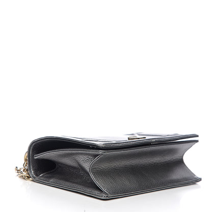 Christian Dior Metallic Grained Calfskin Medium Diorama Flap Bag Silver 3 of 10