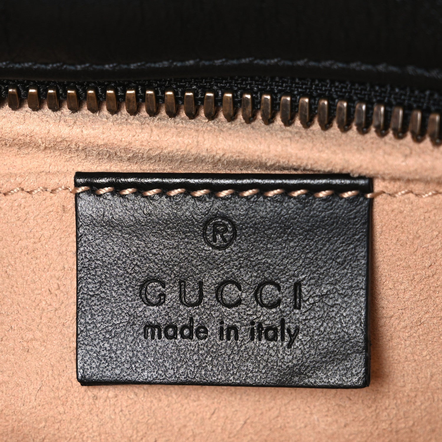 Gucci Calfskin Matelasse Small GG Marmont Chain Shoulder Bag Black 6 of 11