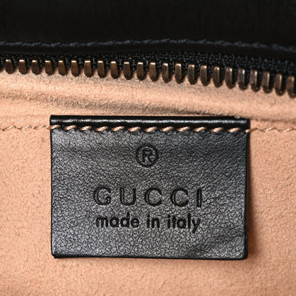 Gucci Calfskin Matelasse Small GG Marmont Chain Shoulder Bag Black 6 of 11
