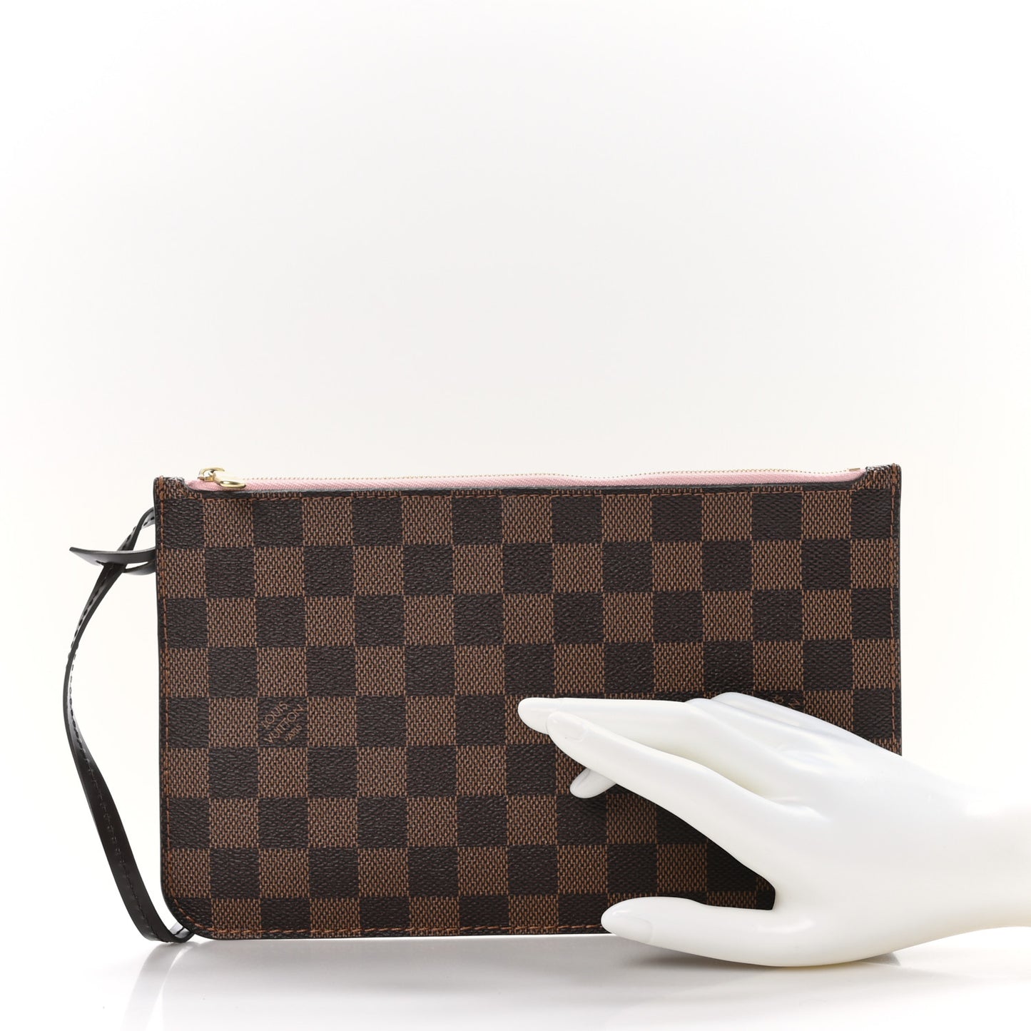 Damier Ebene Neverfull MM GM Pochette Rose Ballerine