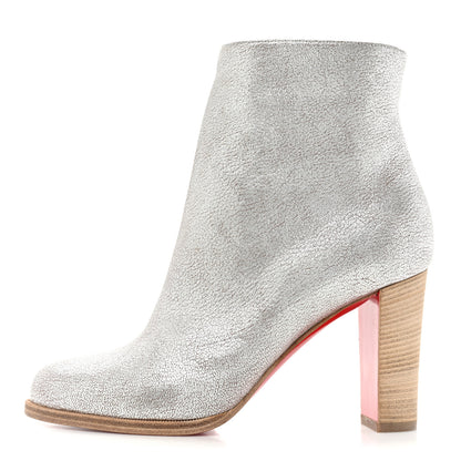 Christian Louboutin Kid Lame Washed Adox 85 Ankle Boots 38 Roche Grezzo Saponat 1 of 7