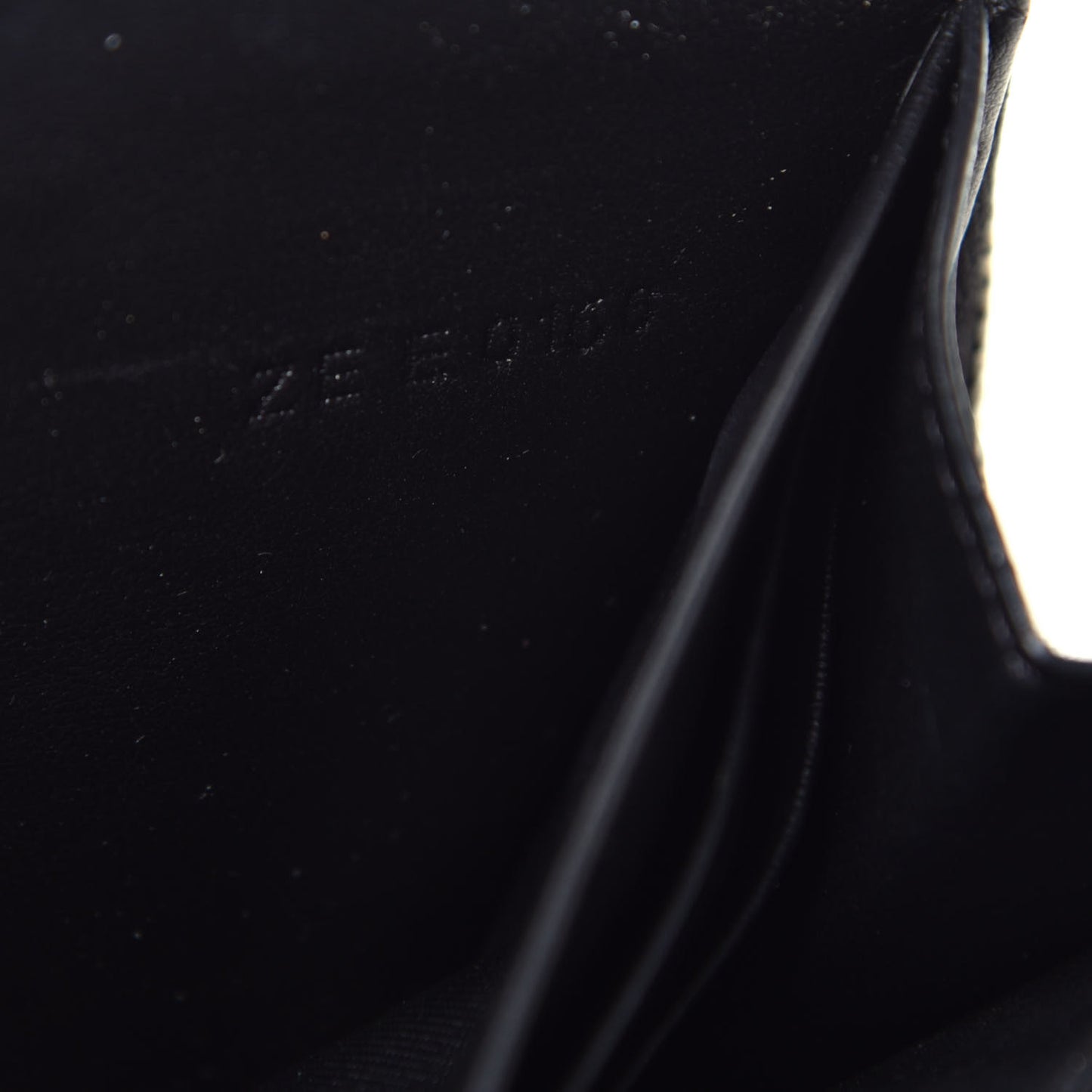 Calfskin Love Print Zip Around Wallet Black