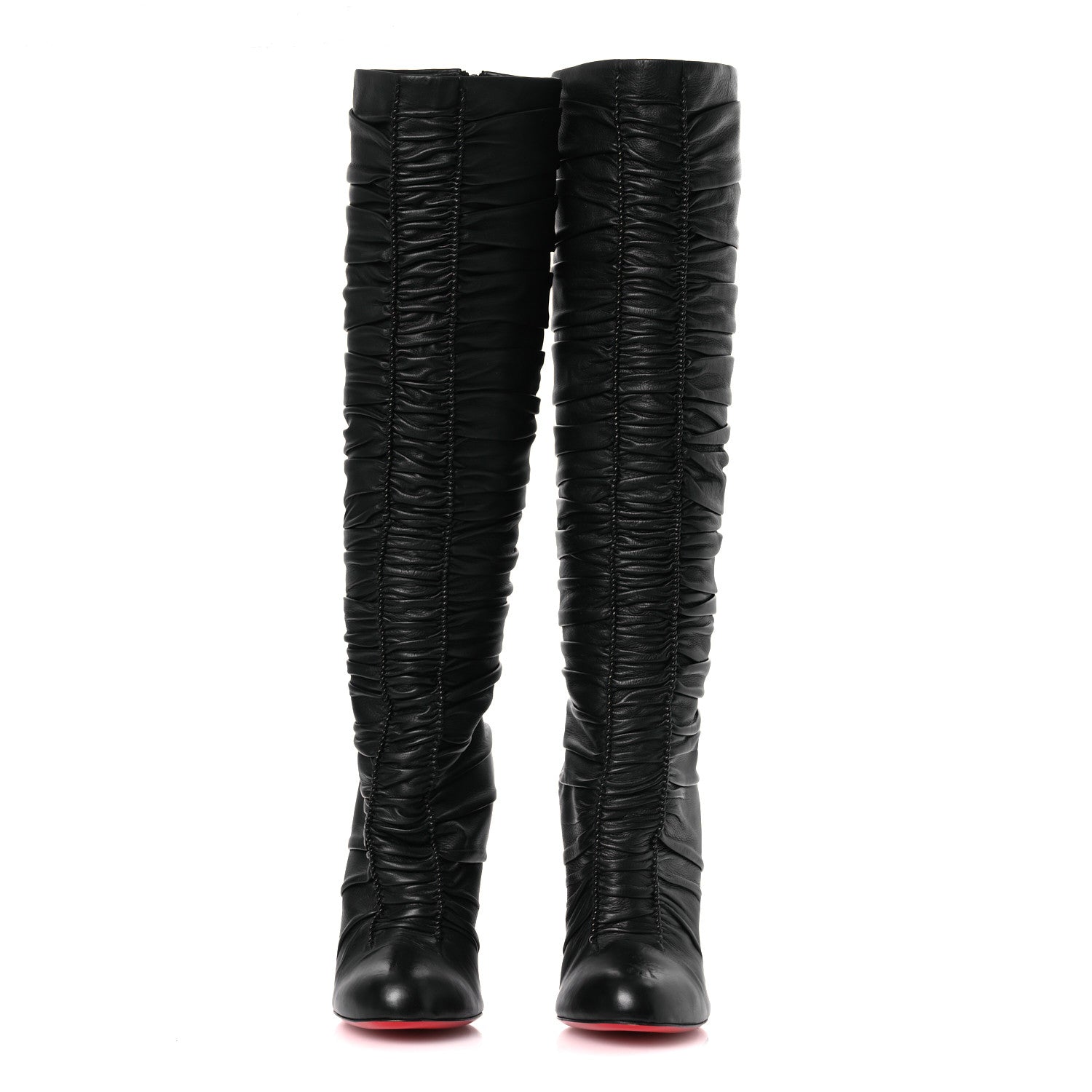 Christian Louboutin Calfskin Lina 100 Boots 40.5 Black 3 of 11