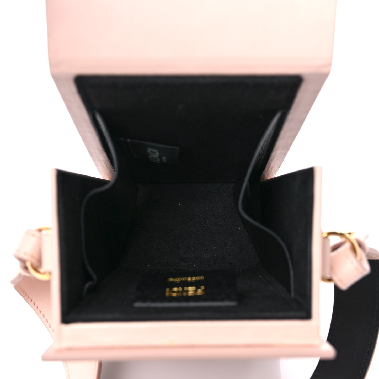 Vitello Fluffy Logo Vertical Box Rosa Quarzo Black