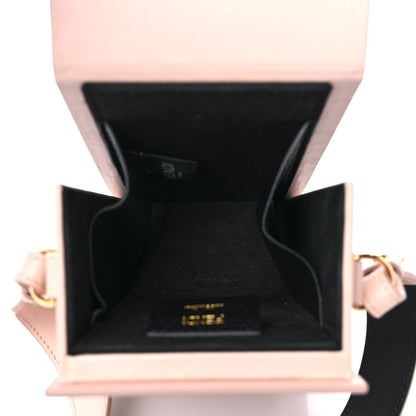 Fendi Vitello Fluffy Logo Vertical Box Rosa Quarzo Black 5 of 9