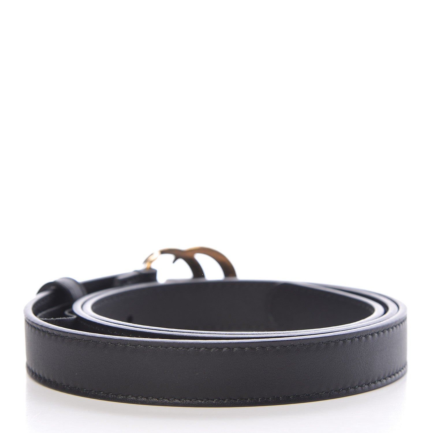 Gucci Calfskin Double G 20mm Belt 85 34 Black 3 of 10