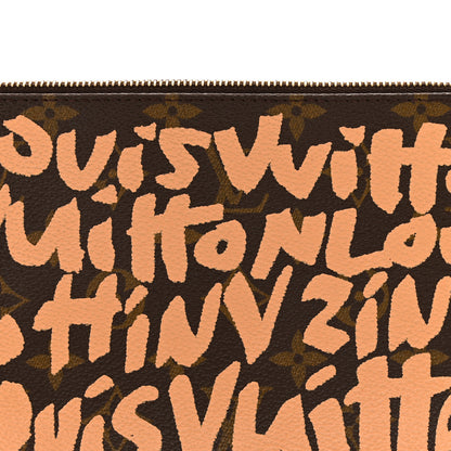 Louis Vuitton Monogram Graffiti Pochette Accessories Peach 8 of 10
