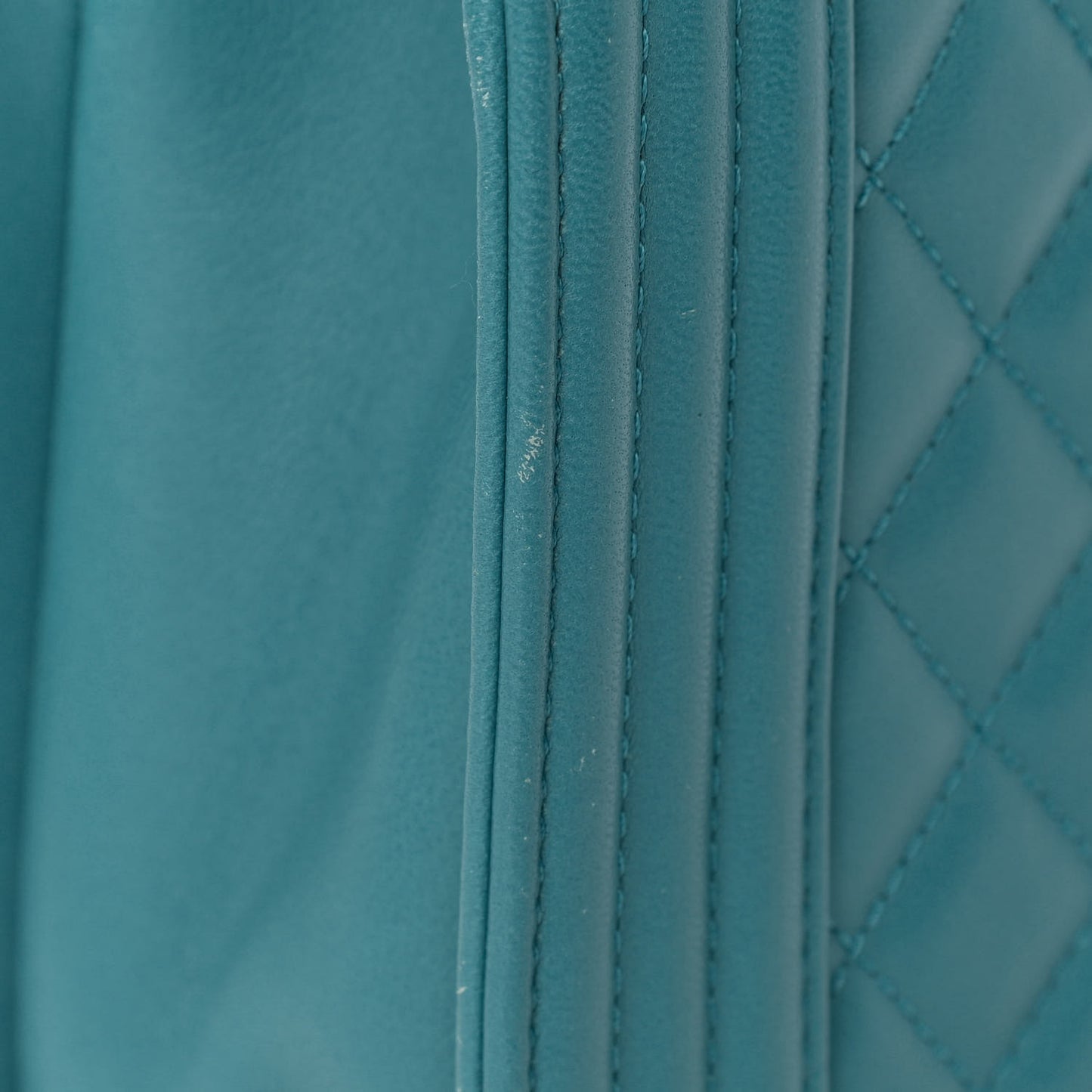Lambskin Quilted New Medium Boy Flap Turquoise