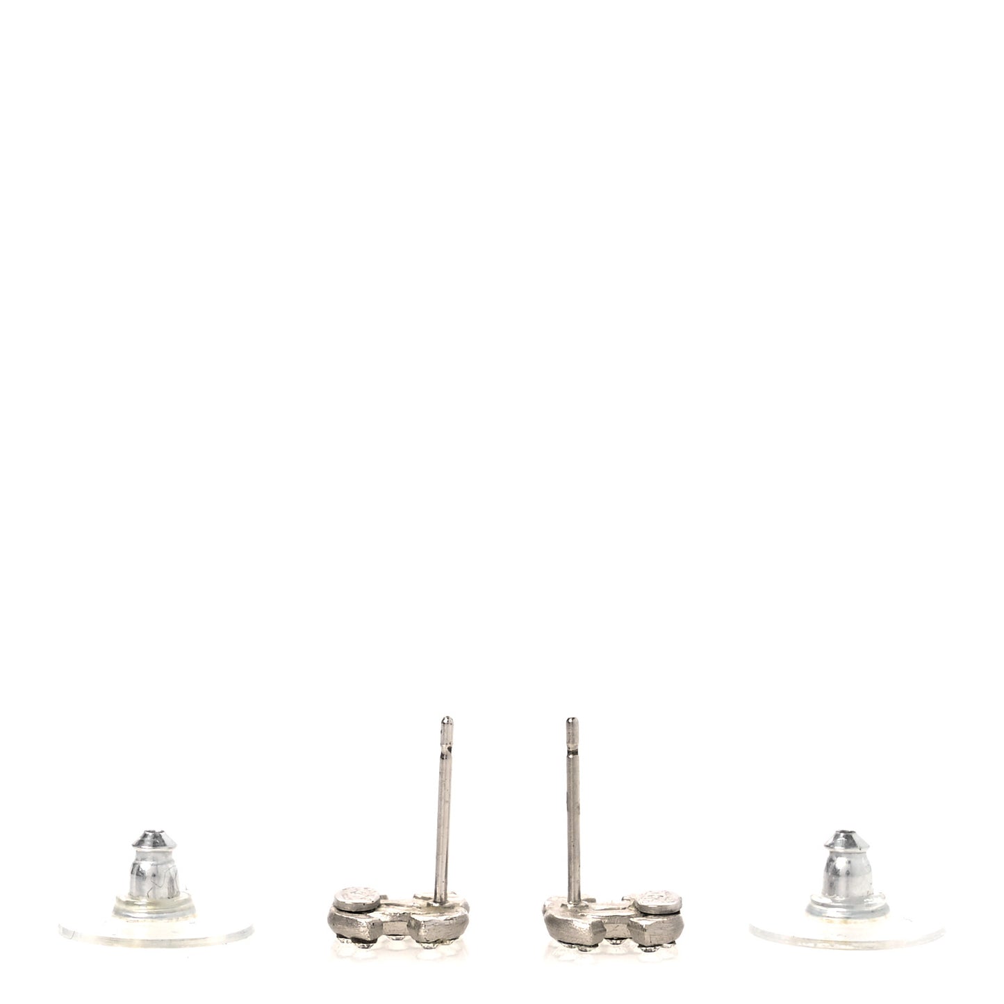 Crystal Mini Timeless CC Earrings Silver