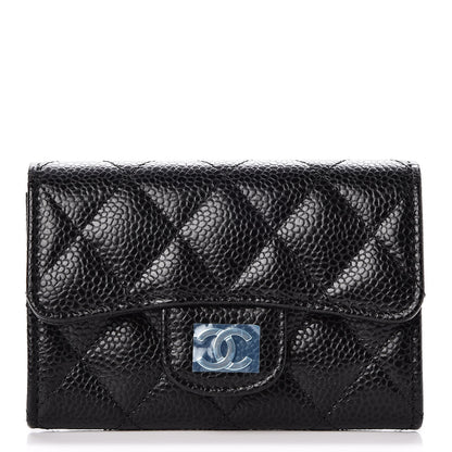 Chanel Caviar Quilted Flap Card Holder Black 1 of 9