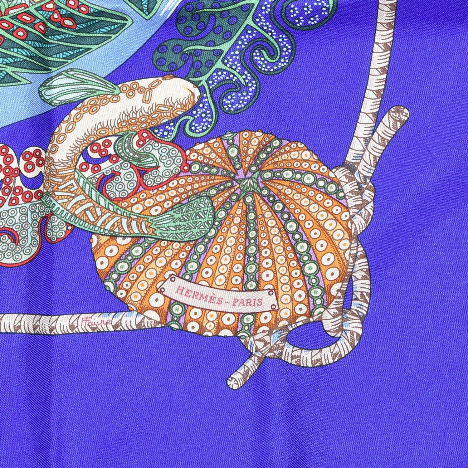 Hermes Silk Grands Fonds Scarf 90 3 of 5