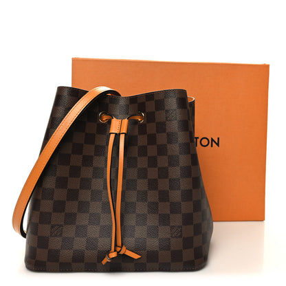 Louis Vuitton Damier Ebene Neonoe MM Safran 3 of 10