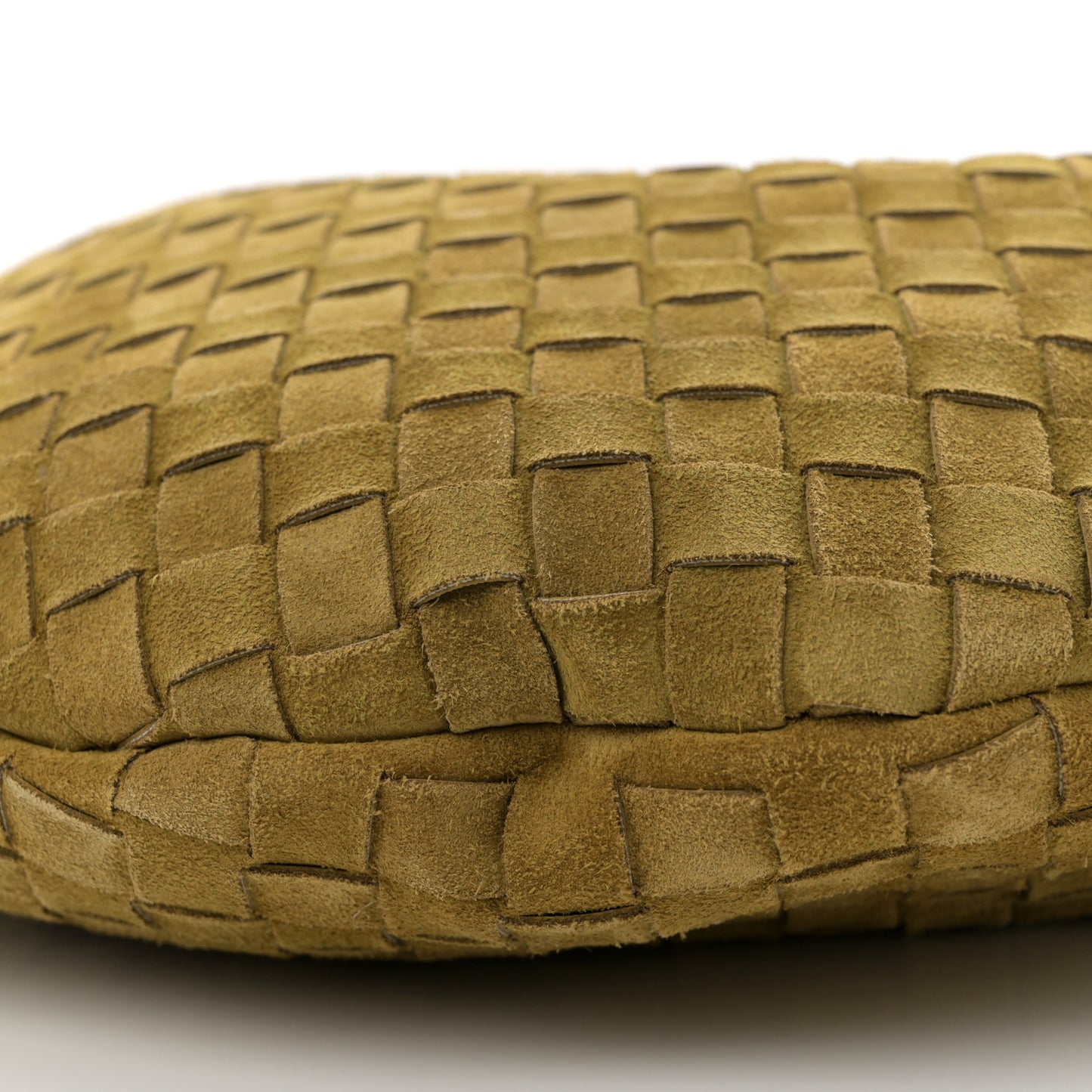 Suede Intrecciato Medium Sardine Bag Limonite