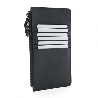 Christian Dior Ultra Matte Calfskin Cannage Large Lady Dior Zip Wallet Black 3 of 10