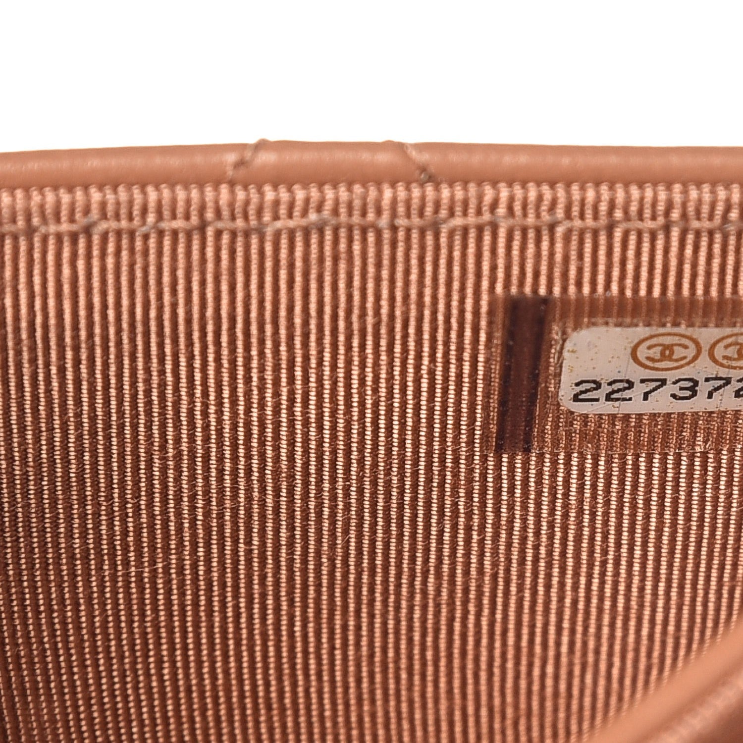 Chanel Lambskin Quilted Flap Card Holder Beige 8 of 8