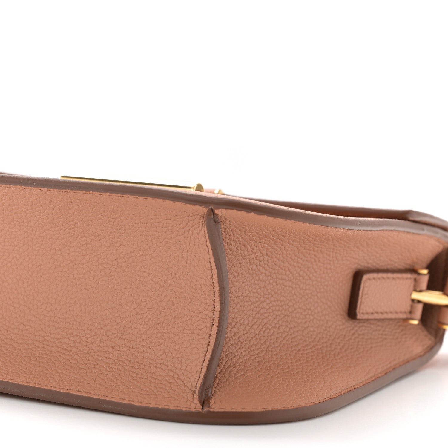 Tom Ford Grained Calfskin Mini T Clasp Tara Crossbody Bag Brown 9 of 9