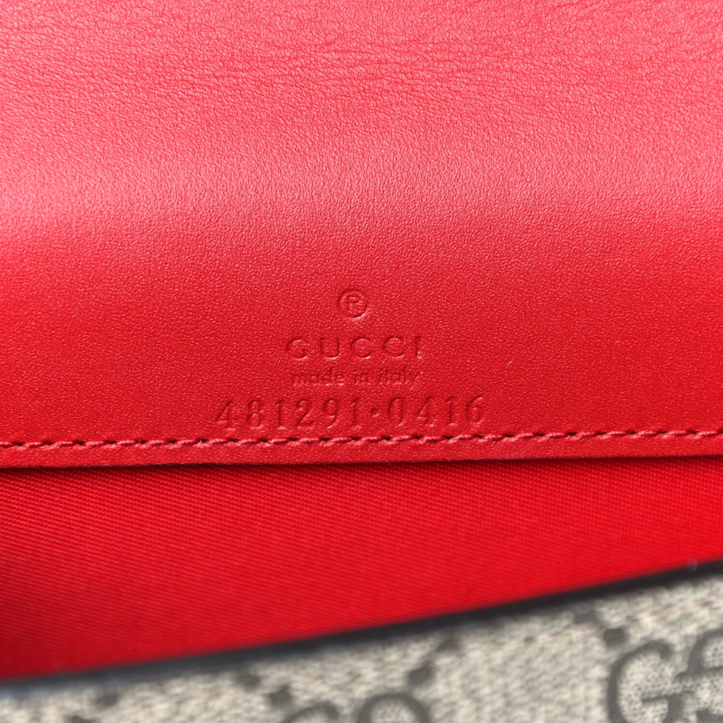 GG Supreme Monogram Mini Cherry Chain Bag