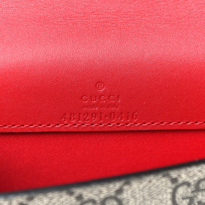 Gucci GG Supreme Monogram Mini Cherry Chain Bag 5 of 9