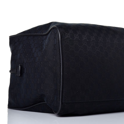 Gucci GG Monogram Web Large Collapsible Carry On Duffle Bag Black 7 of 9