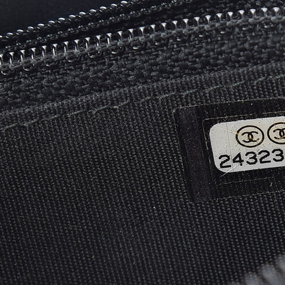 Chanel Caviar Quilted Small Boy Zip Around Wallet Black 7 of 12