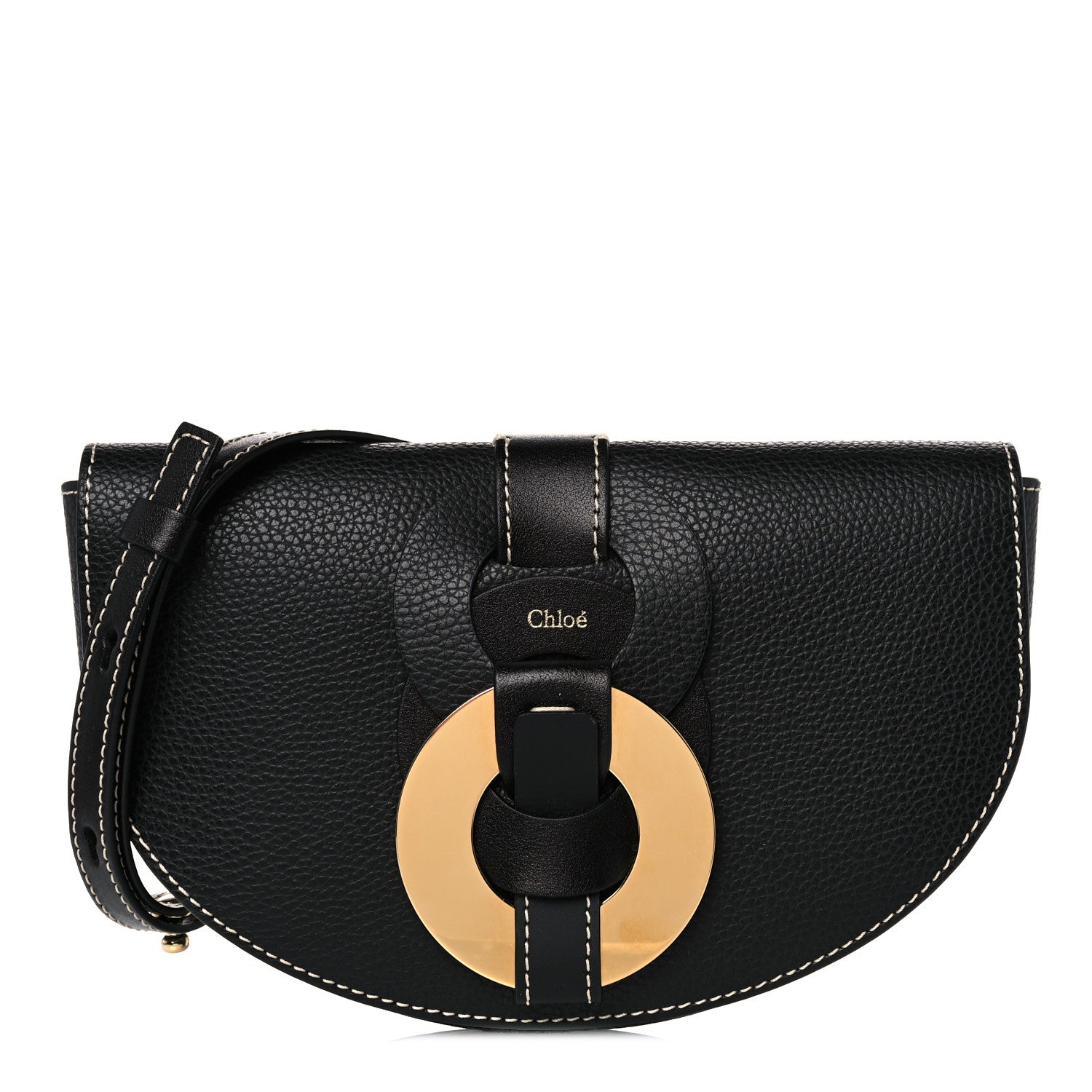 Chloe Grained Calfskin Darryl Belt Bag Black 1 of 10