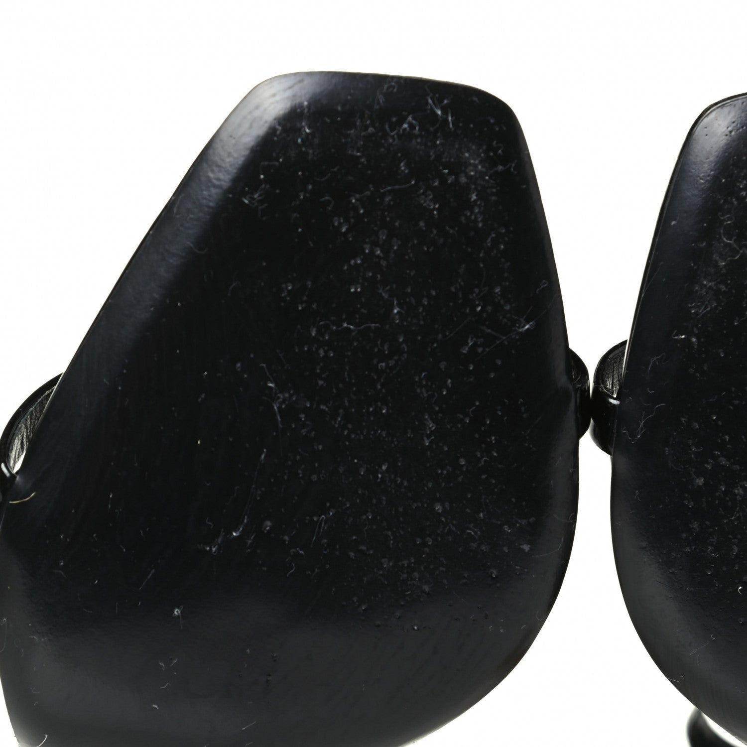 Saint Laurent Patent Calfskin Opyum Sandals 38.5 Black 5 of 7