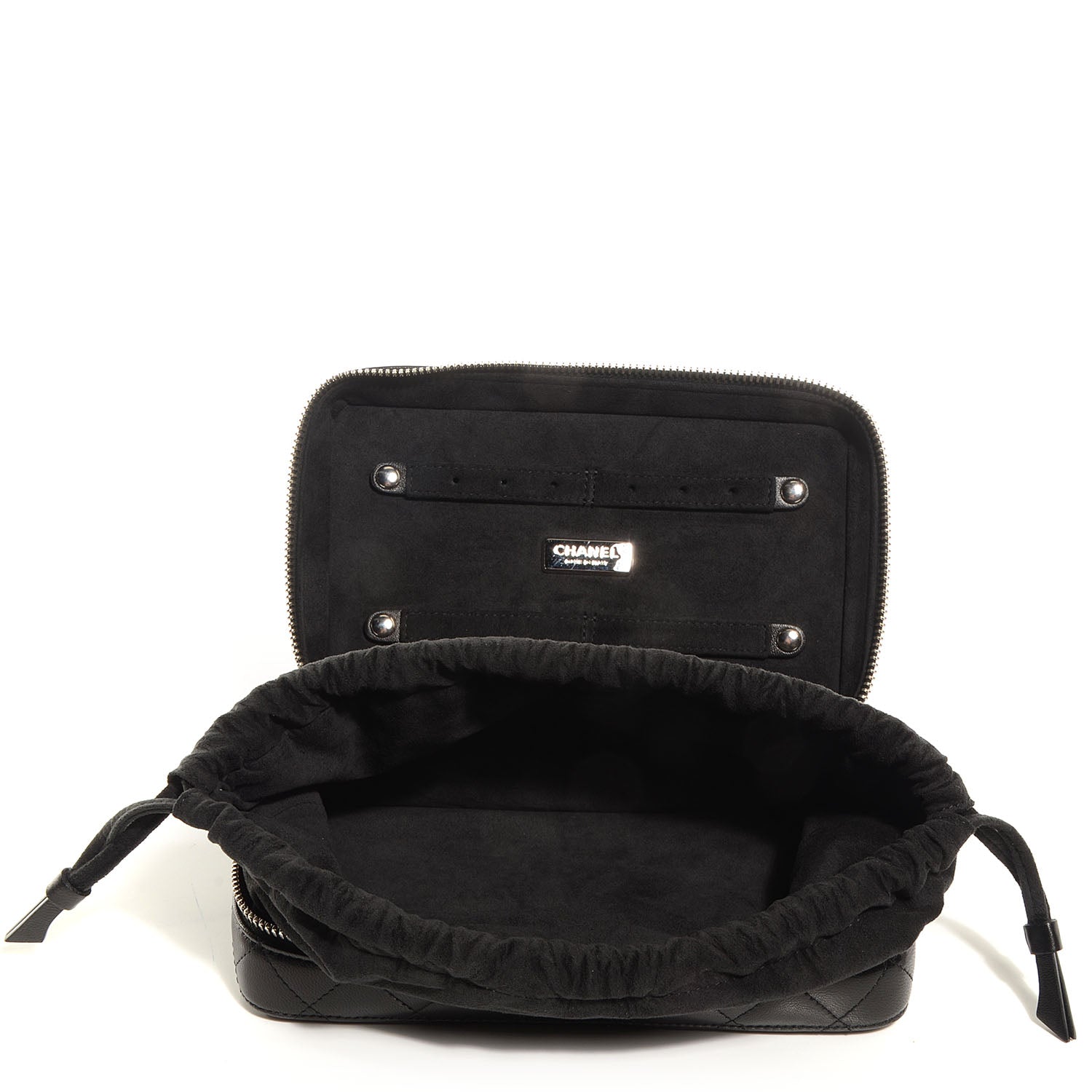 Chanel Lambskin Quilted Jewelry Case Black 6 of 8