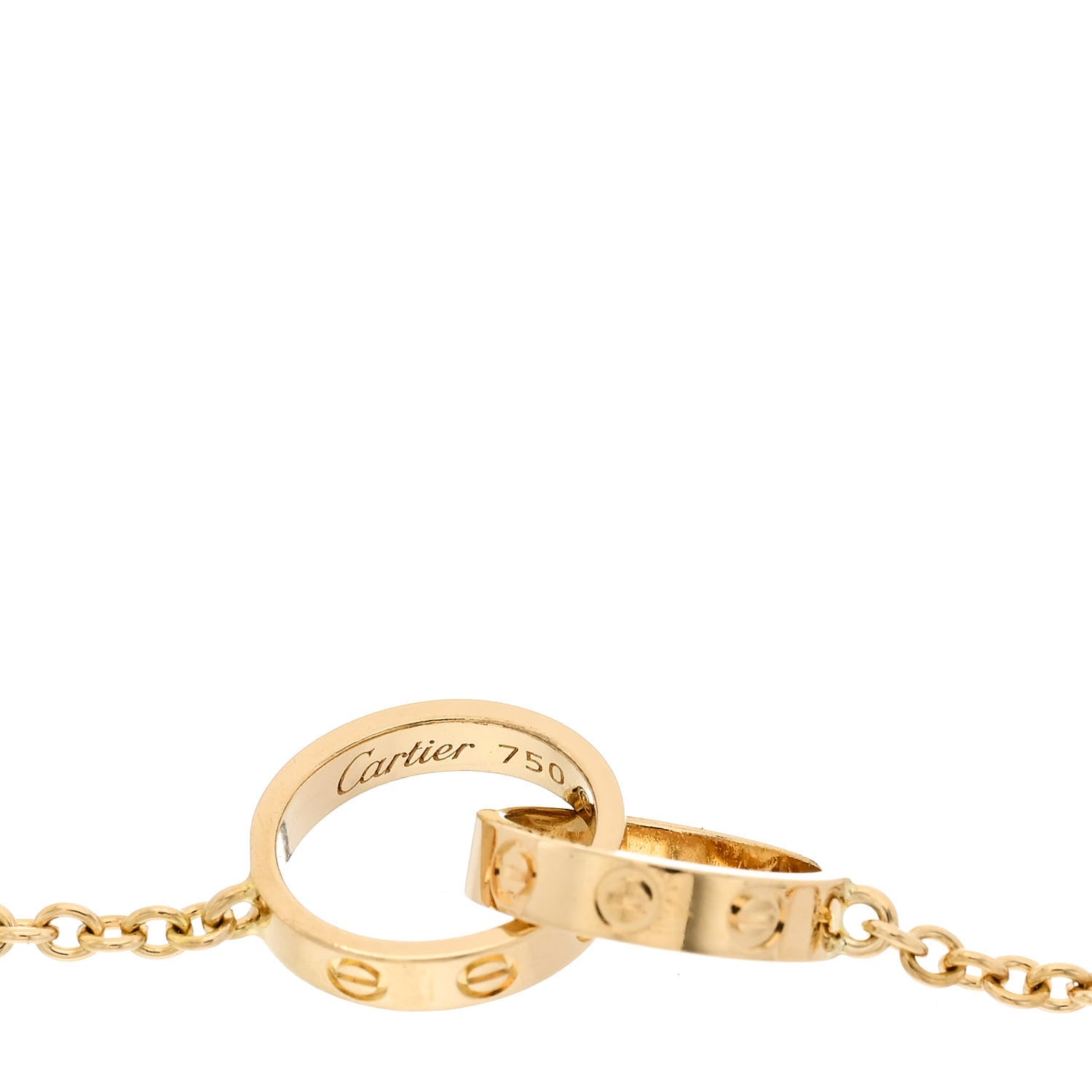 Cartier 18K Yellow Gold Interlocking LOVE Bracelet 3 of 5
