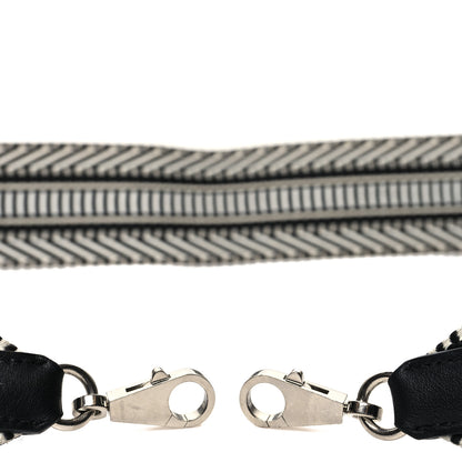 Hermes Toile Swift 50mm Sangle Cavale Shoulder Strap Black Ecru 3 of 5