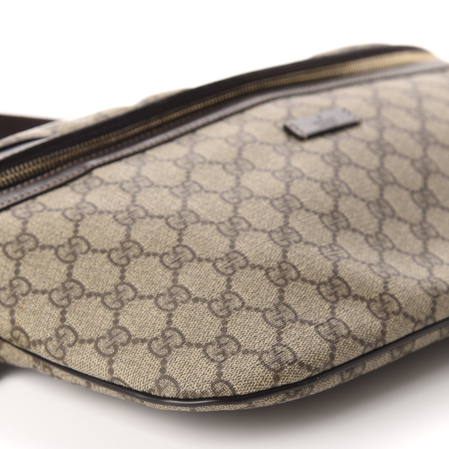 Gucci GG Supreme Monogram Belt Bag Dark Brown 6 of 10