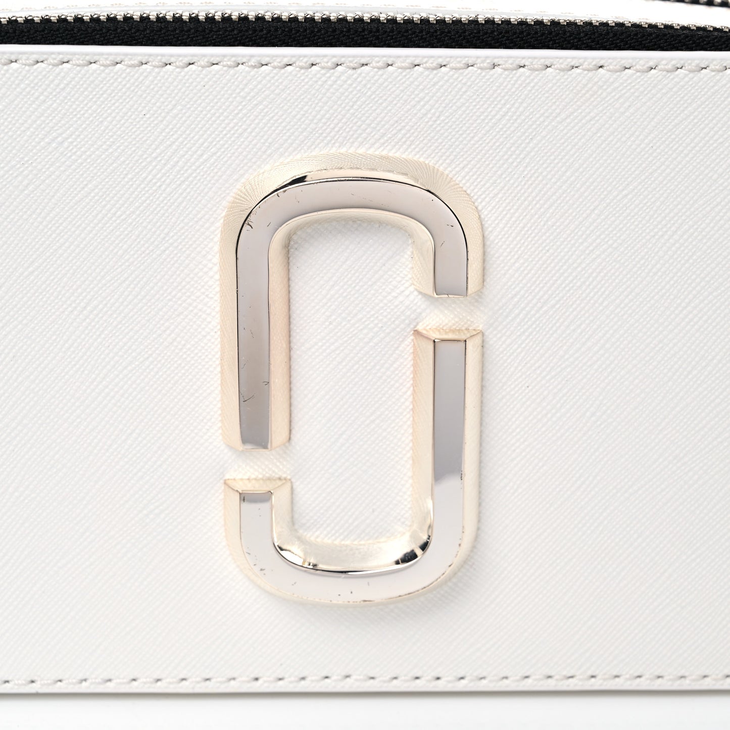Saffiano Small Snapshot Camera Bag White