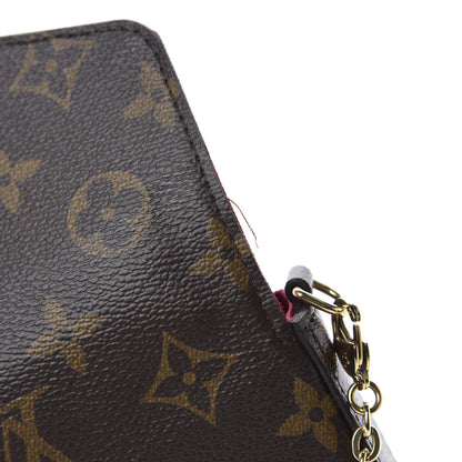 Louis Vuitton Monogram Pochette Felicie Chain Wallet Fuchsia 9 of 14