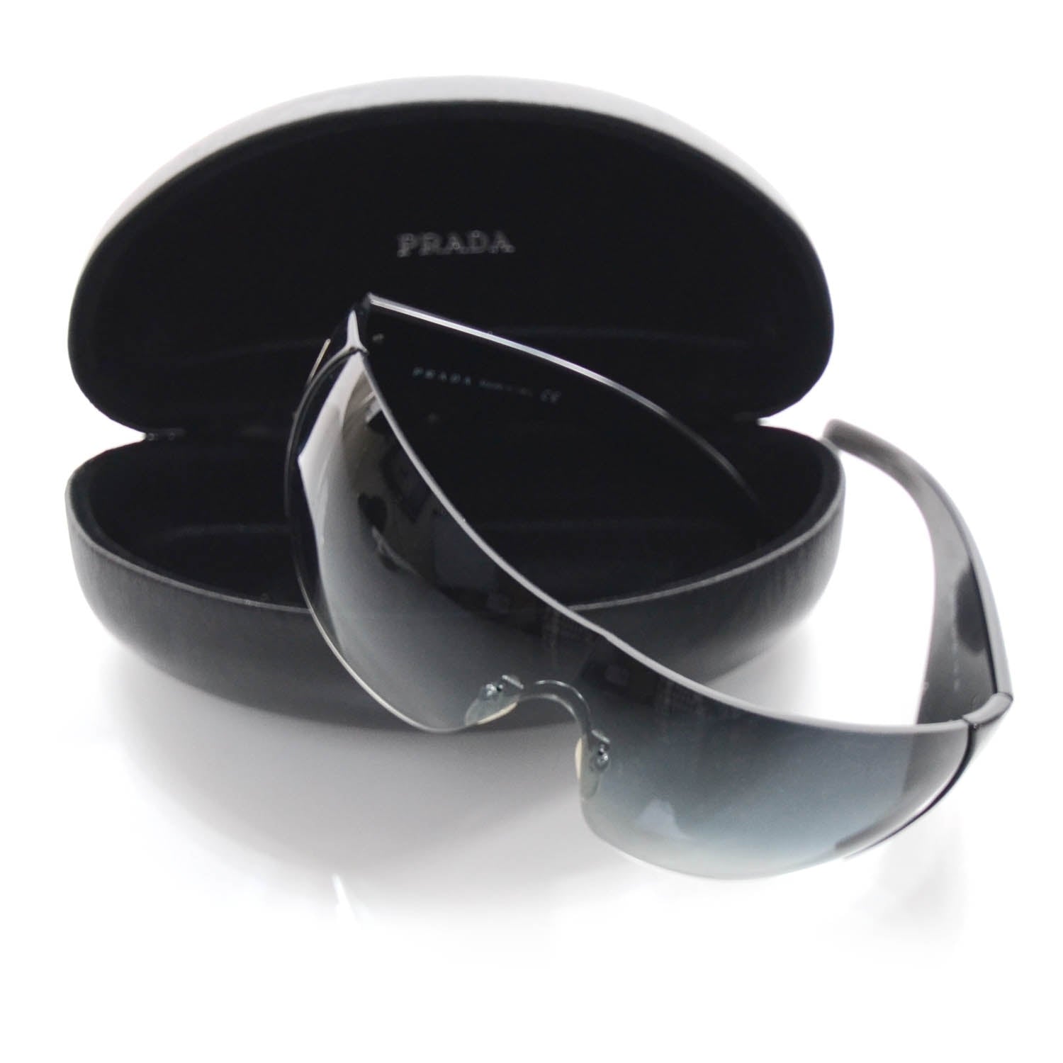 Prada Logo Sunglasses SPR 16H Black 7 of 7
