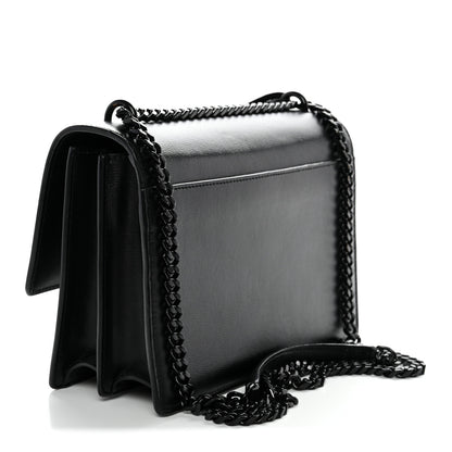 Saint Laurent Calfskin Medium Monogram Monochrome Sunset Black 3 of 15