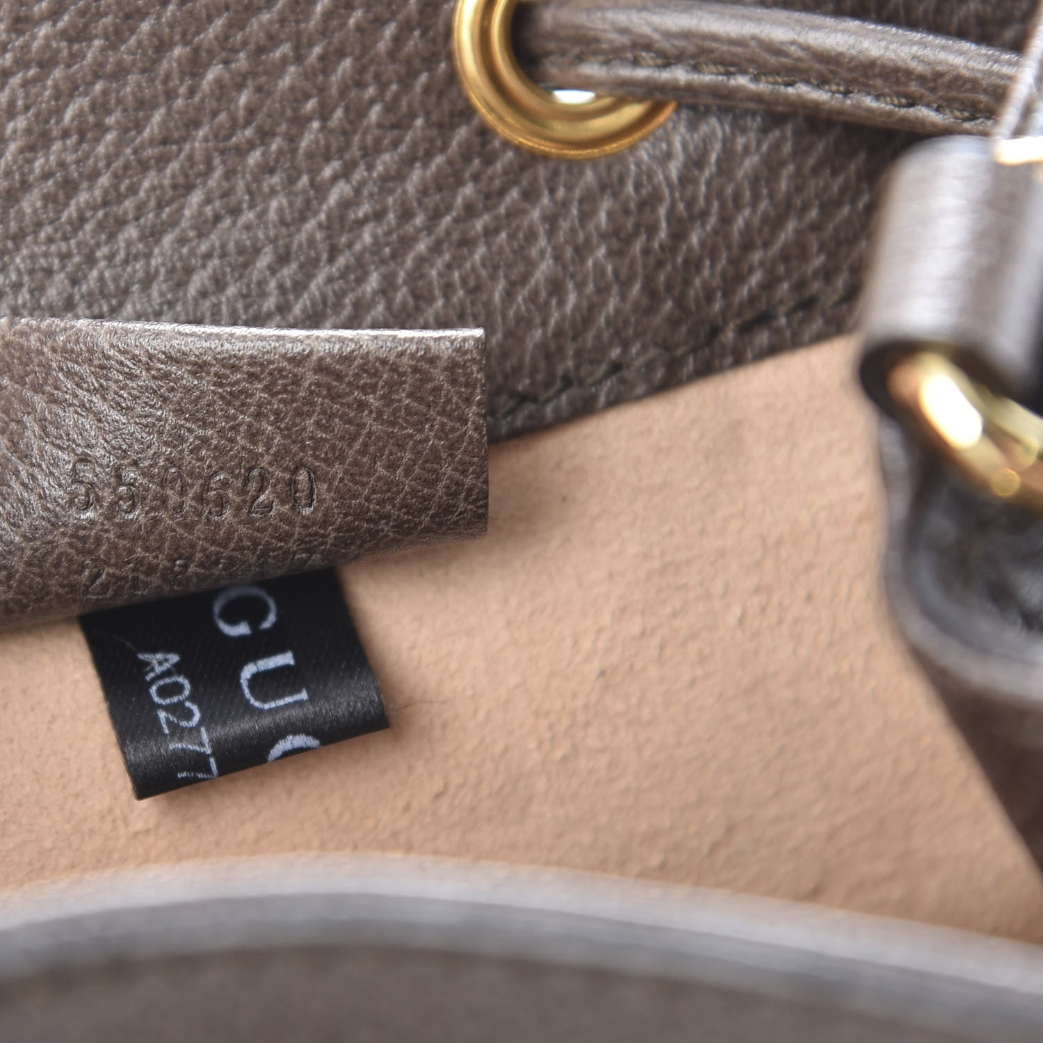 Gucci GG Supreme Monogram Web Mini Ophidia Bucket Bag Brown 6 of 9
